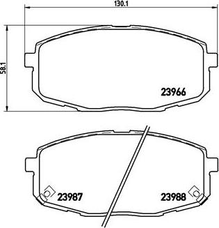 Brembo P 30 034X - Kit de plaquettes de frein, frein à disque cwaw.fr