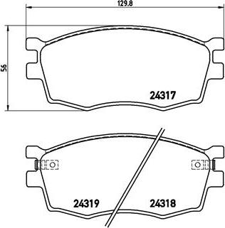 Brembo P 30 026 - Kit de plaquettes de frein, frein à disque cwaw.fr