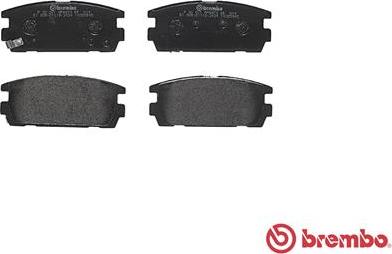 Brembo P 30 021 - Kit de plaquettes de frein, frein à disque cwaw.fr