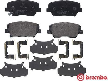 Brembo P 30 070 - Kit de plaquettes de frein, frein à disque cwaw.fr