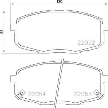 Brembo P 30 077 - Kit de plaquettes de frein, frein à disque cwaw.fr