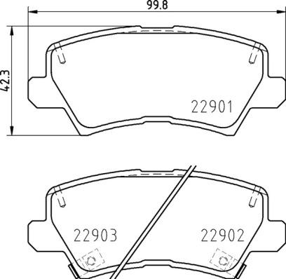 Brembo P 30 111 - Kit de plaquettes de frein, frein à disque cwaw.fr