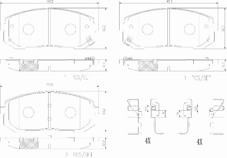 Brembo P 30 138 - Kit de plaquettes de frein, frein à disque cwaw.fr