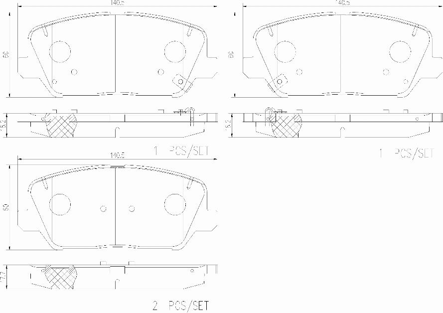 Brembo P 30 128 - Kit de plaquettes de frein, frein à disque cwaw.fr