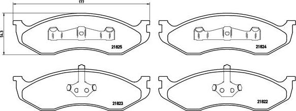 Brembo P 37 004 - Kit de plaquettes de frein, frein à disque cwaw.fr