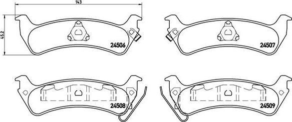 Brembo P 37 012 - Kit de plaquettes de frein, frein à disque cwaw.fr