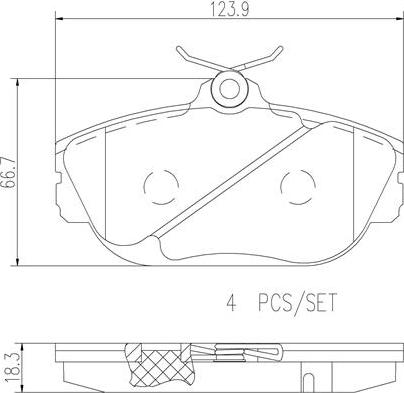 Brembo P24096N - Kit de plaquettes de frein, frein à disque cwaw.fr