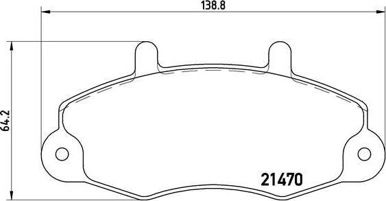 Brembo P 24 049 - Kit de plaquettes de frein, frein à disque cwaw.fr