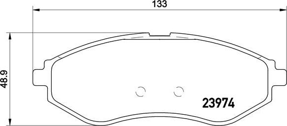 Brembo P 24 048 - Kit de plaquettes de frein, frein à disque cwaw.fr