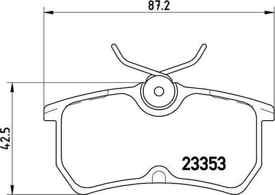 Brembo P 24 047 - Kit de plaquettes de frein, frein à disque cwaw.fr