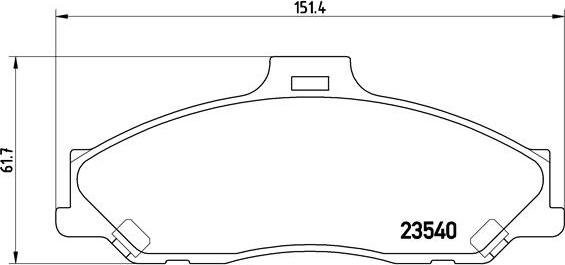 Brembo P 24 051 - Kit de plaquettes de frein, frein à disque cwaw.fr