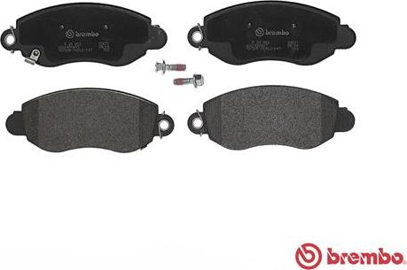 Brembo P 24 052 - Kit de plaquettes de frein, frein à disque cwaw.fr