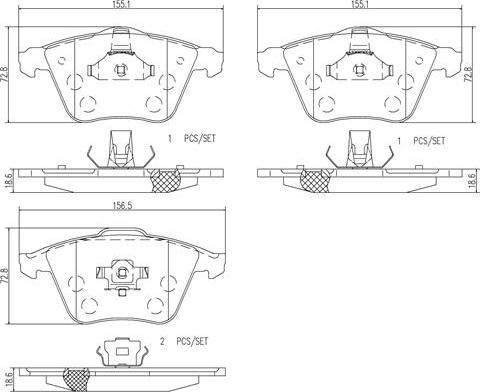 Brembo P24057N - Kit de plaquettes de frein, frein à disque cwaw.fr