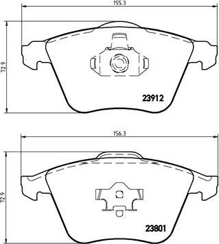 Brembo P 24 057 - Kit de plaquettes de frein, frein à disque cwaw.fr