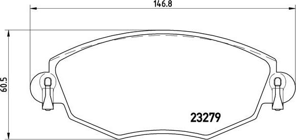 Brembo P 24 060 - Kit de plaquettes de frein, frein à disque cwaw.fr