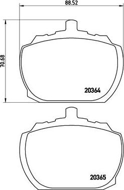 Brembo P 24 004 - Kit de plaquettes de frein, frein à disque cwaw.fr