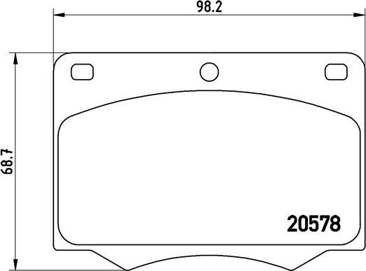 Brembo P 24 005 - Kit de plaquettes de frein, frein à disque cwaw.fr