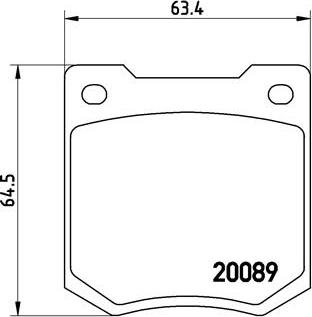 Brembo P 24 003 - Kit de plaquettes de frein, frein à disque cwaw.fr