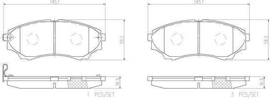 Brembo P24086N - Kit de plaquettes de frein, frein à disque cwaw.fr