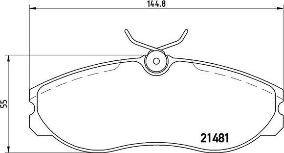 Brembo P 24 039 - Kit de plaquettes de frein, frein à disque cwaw.fr