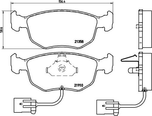 Brembo P 24 035 - Kit de plaquettes de frein, frein à disque cwaw.fr