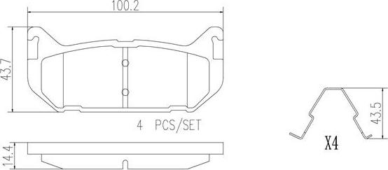 Brembo P24036N - Kit de plaquettes de frein, frein à disque cwaw.fr