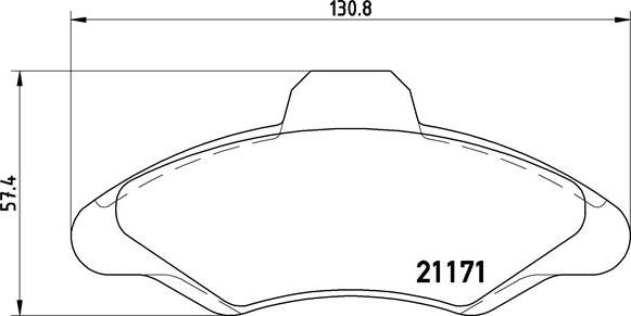 Brembo P 24 029 - Kit de plaquettes de frein, frein à disque cwaw.fr