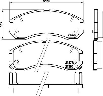 Brembo P 24 024 - Kit de plaquettes de frein, frein à disque cwaw.fr