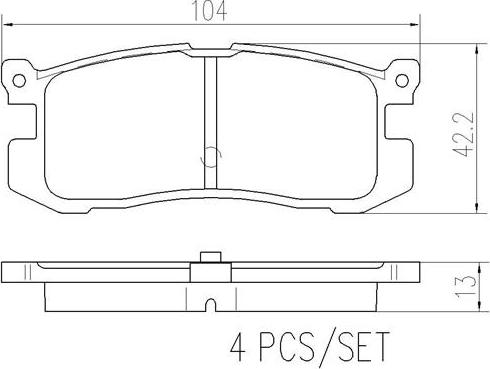 Brembo P24025N - Kit de plaquettes de frein, frein à disque cwaw.fr