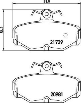 Brembo P 24 079 - Kit de plaquettes de frein, frein à disque cwaw.fr