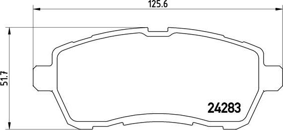 Brembo P 24 072 - Kit de plaquettes de frein, frein à disque cwaw.fr