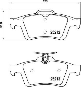 Brembo P 24 148 - Kit de plaquettes de frein, frein à disque cwaw.fr