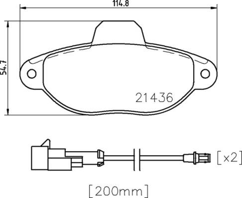 Brembo P 24 147X - Kit de plaquettes de frein, frein à disque cwaw.fr