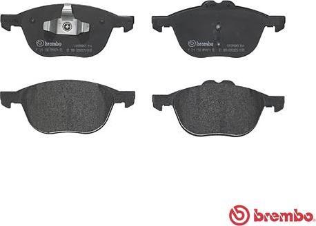 Brembo P 24 158 - Kit de plaquettes de frein, frein à disque cwaw.fr