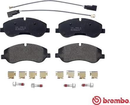 Brembo P 24 152 - Kit de plaquettes de frein, frein à disque cwaw.fr