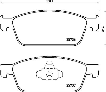 Brembo P 24 157 - Kit de plaquettes de frein, frein à disque cwaw.fr