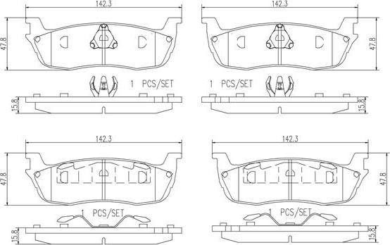 Brembo P24104N - Kit de plaquettes de frein, frein à disque cwaw.fr