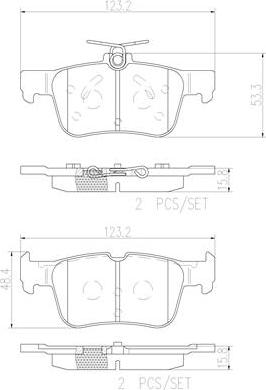 Brembo P24175N - Kit de plaquettes de frein, frein à disque cwaw.fr