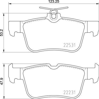 Brembo P 24 175 - Kit de plaquettes de frein, frein à disque cwaw.fr