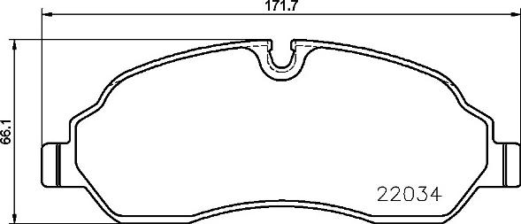 Brembo P 24 171 - Kit de plaquettes de frein, frein à disque cwaw.fr