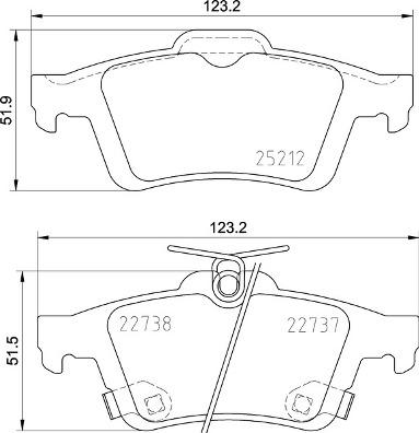 Brembo P 24 216 - Kit de plaquettes de frein, frein à disque cwaw.fr