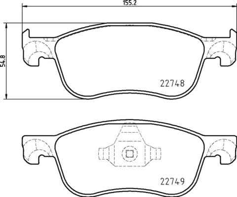 Brembo P 24 210 - Kit de plaquettes de frein, frein à disque cwaw.fr