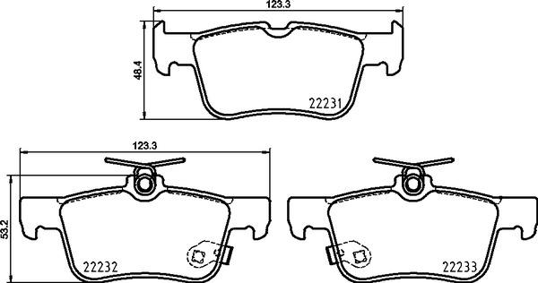 Brembo P 24 217 - Kit de plaquettes de frein, frein à disque cwaw.fr