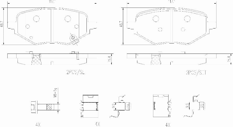 Brembo P 25 006 - Kit de plaquettes de frein, frein à disque cwaw.fr