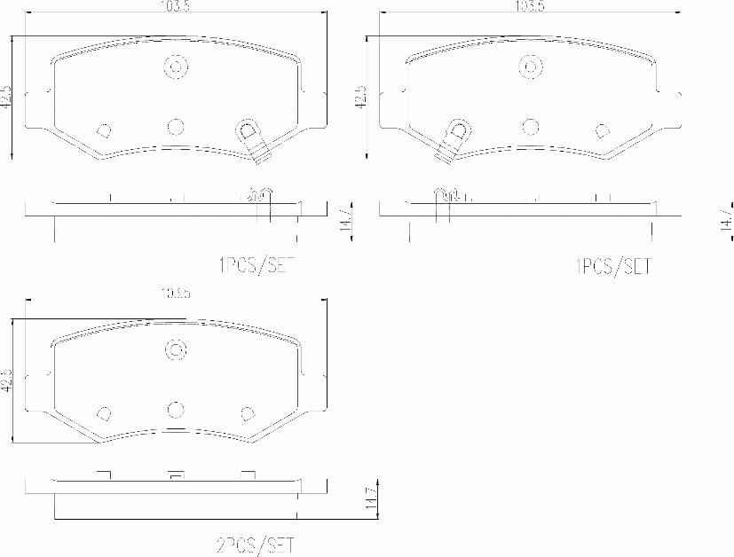 Brembo P 25 002 - Kit de plaquettes de frein, frein à disque cwaw.fr