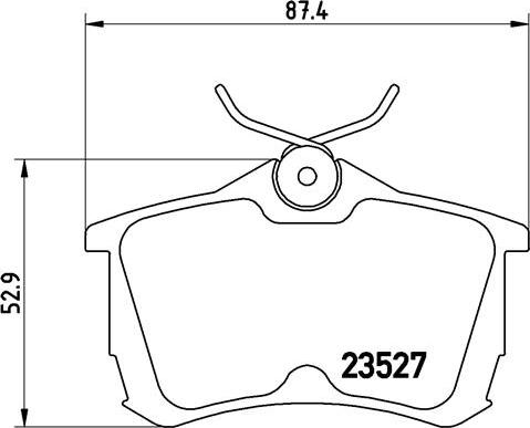 Brembo P 28 030 - Kit de plaquettes de frein, frein à disque cwaw.fr