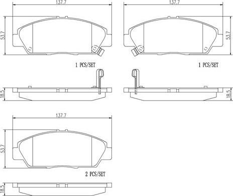 Brembo P28021N - Kit de plaquettes de frein, frein à disque cwaw.fr