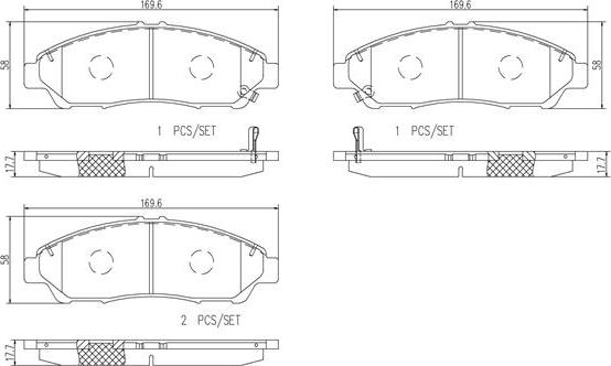 Brembo P28074N - Kit de plaquettes de frein, frein à disque cwaw.fr