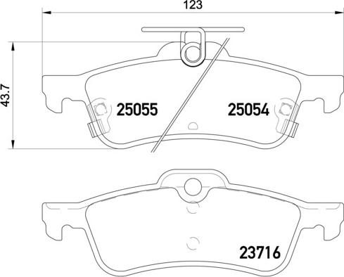 Brembo P 28 070 - Kit de plaquettes de frein, frein à disque cwaw.fr