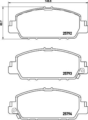 Brembo P 28 077 - Kit de plaquettes de frein, frein à disque cwaw.fr